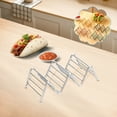 thumbnail image 5 of Taco Shell Holder Stand, Stainless Steel Taco Stand Rack, Oven Safe for Baking, Dishwasher and Grill Safe (Silver), 5 of 5
