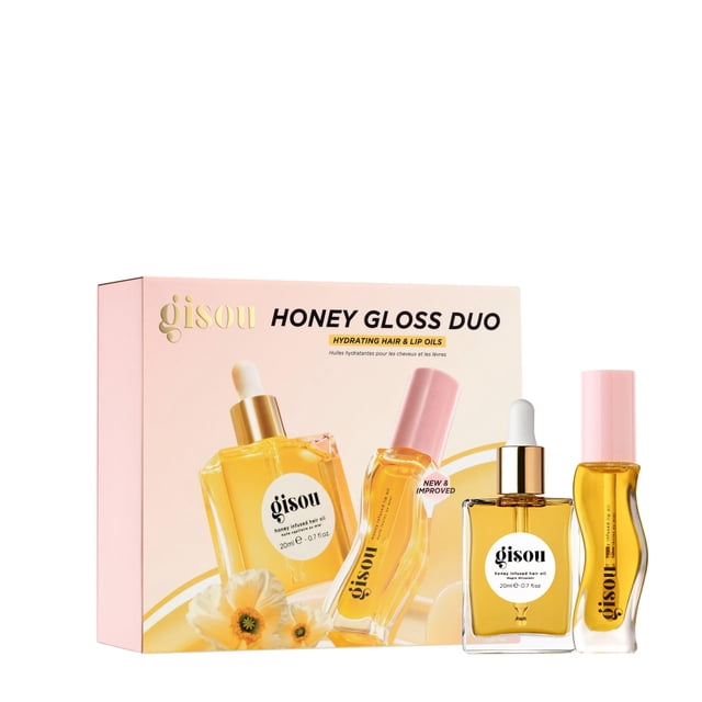 Set Duo Hidratante de Aceite para Cabello y Labios Gisou Honey Gloss