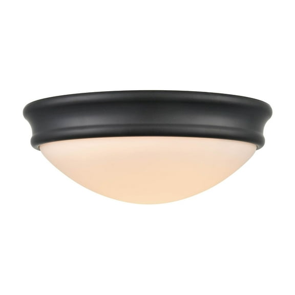 Millennium Lighting Metal 1 Light Flushmount Ceiling Light Matte Black Matte N/A