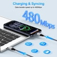 thumbnail image 4 of USB C Charger Block, KIGPOZI 2-Port 20W Type C Fast Charging Block with 10ft Type C Cable + USB C to C Charging Cords, Wall Charger Type C Charger USB C Block Fits for iPhone 17 16 15 Charger White, 4 of 7