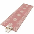 thumbnail image 6 of Christmas Snowflakes Kitchen Runner Rug 2x6 Washable Runners for Hallway Non Slip Winter Xmas Pine Leaf Pink Red Large Area Rug Indoor Floor Carpet for Bathroom Laundry Entryway Bedroom Living Room, 6 of 8