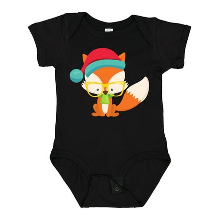 

Inktastic Winter Fox Hipster Fox Fox with Glasses Scarf Gift Baby Boy or Baby Girl Bodysuit