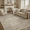 Beige, variant on 5x7 Washable Area Rug, Non-Slip, Stain-Resistant Low-Pile Vintage Neutral Traditional Rug for Dining Room, Living Room, office, Bedroom -Beige