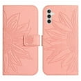 thumbnail image 2 of Cowithday Flip Wallet Cover Case for Samsung Galaxy A54 5G Phone, A54 5G Cases for Cell Phones, PU Leather Embossed Sunflower Shockproof Kickstand Slim Case for Samsung A54 5G 6.4 inch, Pink, 2 of 11