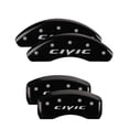 thumbnail image 3 of MGP 4 Caliper Covers Engraved Front 2015/Civic Engraved Rear 2015/Civic Black finish silver ch, 3 of 6
