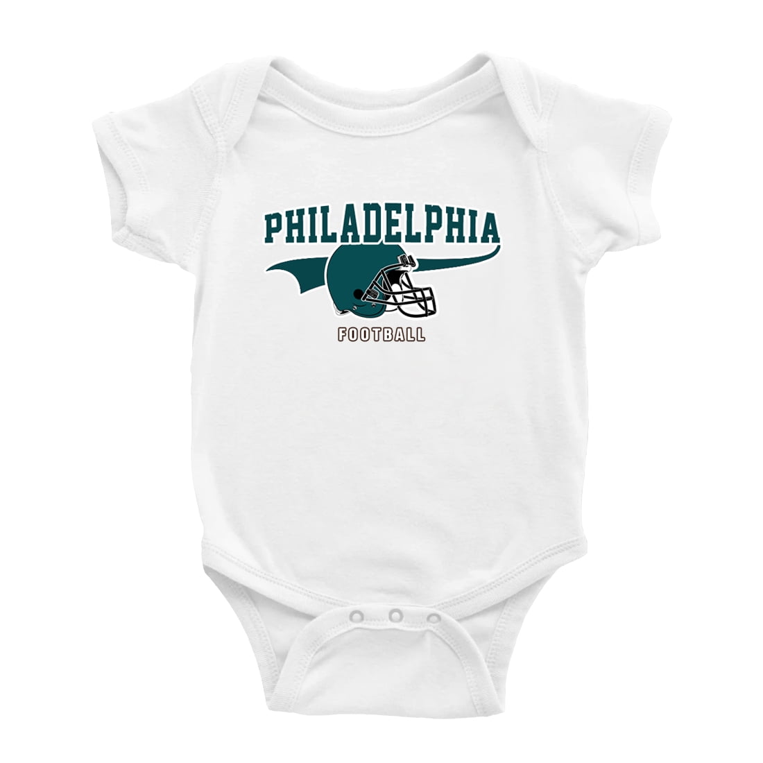 Cute Philadelphia Onepiece Outfits Football Jersey Baby Clothes (White, 36 Monthes)