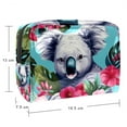 thumbnail image 5 of Cosmetic Storage Bag with Zipper, Printed Design - Ideal Makeup Pouch,Travel Money Pouch for Women - Canvas Pouch with Zipper for Ladies and Girls Out and about or Traveling, 5 of 6