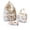 White, variant on Large Capacity 3 Piece Backpack For Students Cute Cartoon Style Travel With Spacious Compartments And Comfortable Straps Back To School Backpack