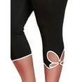 thumbnail image 4 of KVMeteor Women's Plus Size Sport Leggings Fitness Yoga Gym Workout Stretch Capri Pants, 4 of 6