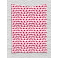 thumbnail image 1 of Pink and White Tapestry, Valentine's Day Concept an Array of Upside Down Pinky Plumpy Hearts, Wall Hanging for Bedroom Living Room Dorm Decor, 60W X 80L Inches, Pink Cream Magenta, by Ambesonne, 1 of 2