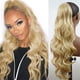 thumbnail image 1 of Extensión de cola de caballo de 24 pulgadas con garra, cola larga, rizada y ondulada, extensión de cabello con clip suave natural, postizo sintético para mujeres, las bandas, 1 of 2