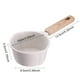 thumbnail image 2 of Mini cacerola antiadherente para salsa mango de madera cacerola para leche olla para derretir mantequilla (blanco), 2 of 8