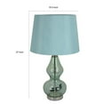 thumbnail image 5 of Muna 27 Inch Table Lamp - Cone Shade - Dome Shape Glass Body - Blue Finish, 5 of 5