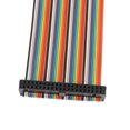 thumbnail image 2 of Unique Bargains 2.54mm Pitch 40 Pin 40 Way F/F Connector IDC Flat Rainbow Ribbon Cable 1.6ft, 2 of 3