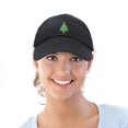 thumbnail image 5 of DALIX Xmas Holidays Christmas Tree Ball Cap Embroidered Hat in Black, 5 of 7