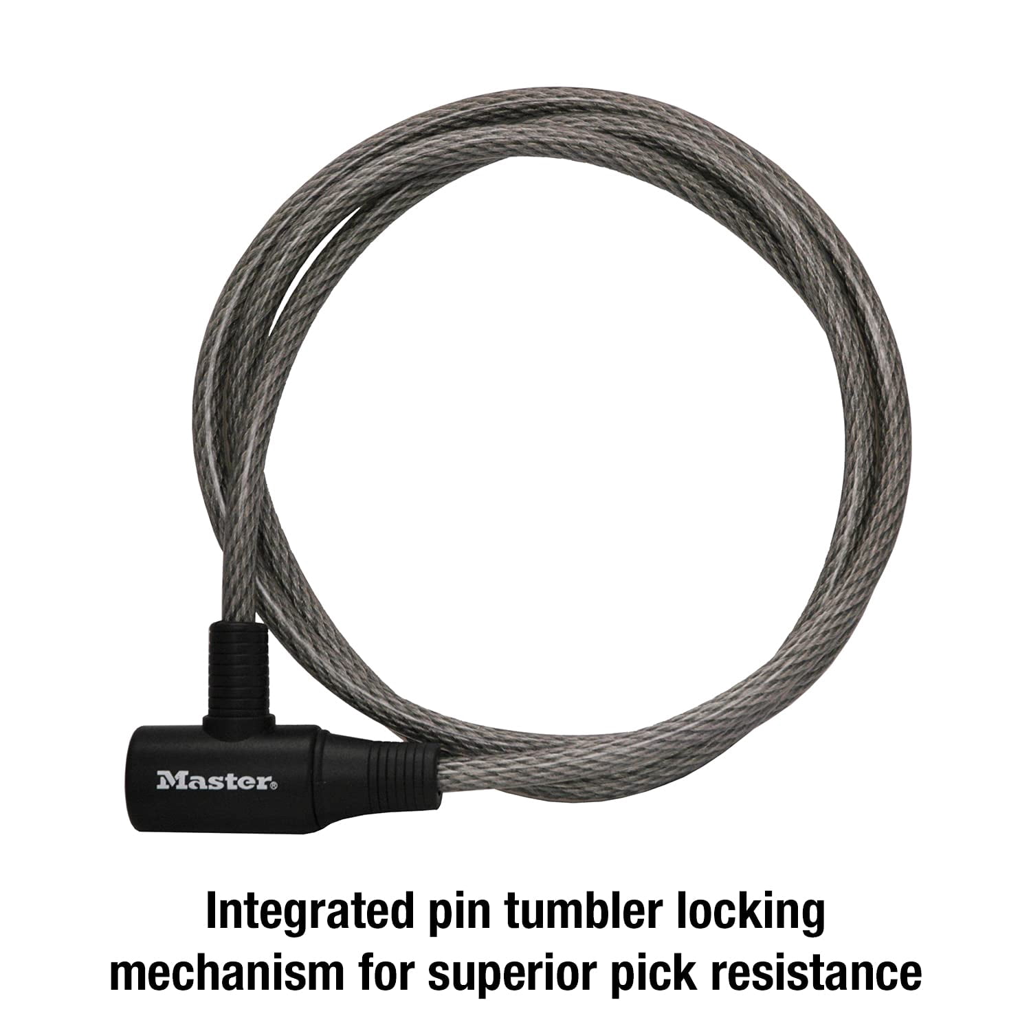 Master Lock Cable Lock, Keyed Bike Lock, 6 ft. Long, 8154DPF