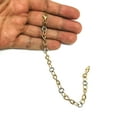 thumbnail image 4 of 14k Yellow And White Gold Oval And Infinity Links Bracelet, 7,5", 4 of 4