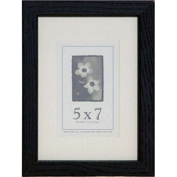 Frame USA 5" x 7" Wood Picture Frames, Black