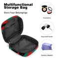 thumbnail image 4 of Pakistan Sanitary Napkin Bags Storage Bag Hiking Pouch Small Canvas Zipper Pouch, 4.7x6.6x6.6 in, Period Purse for Feminine Hygiene Products, 4 of 6