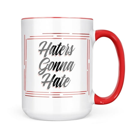 

Neonblond Vintage Lettering Haters Gonna Hate Mug gift for Coffee Tea lovers