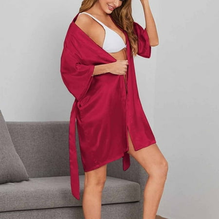 

XIAOFFENN Women s Fashion Homewear Pajamas Women s Long Sleeve Pajamas Nightgowns Bathrobes Homewear