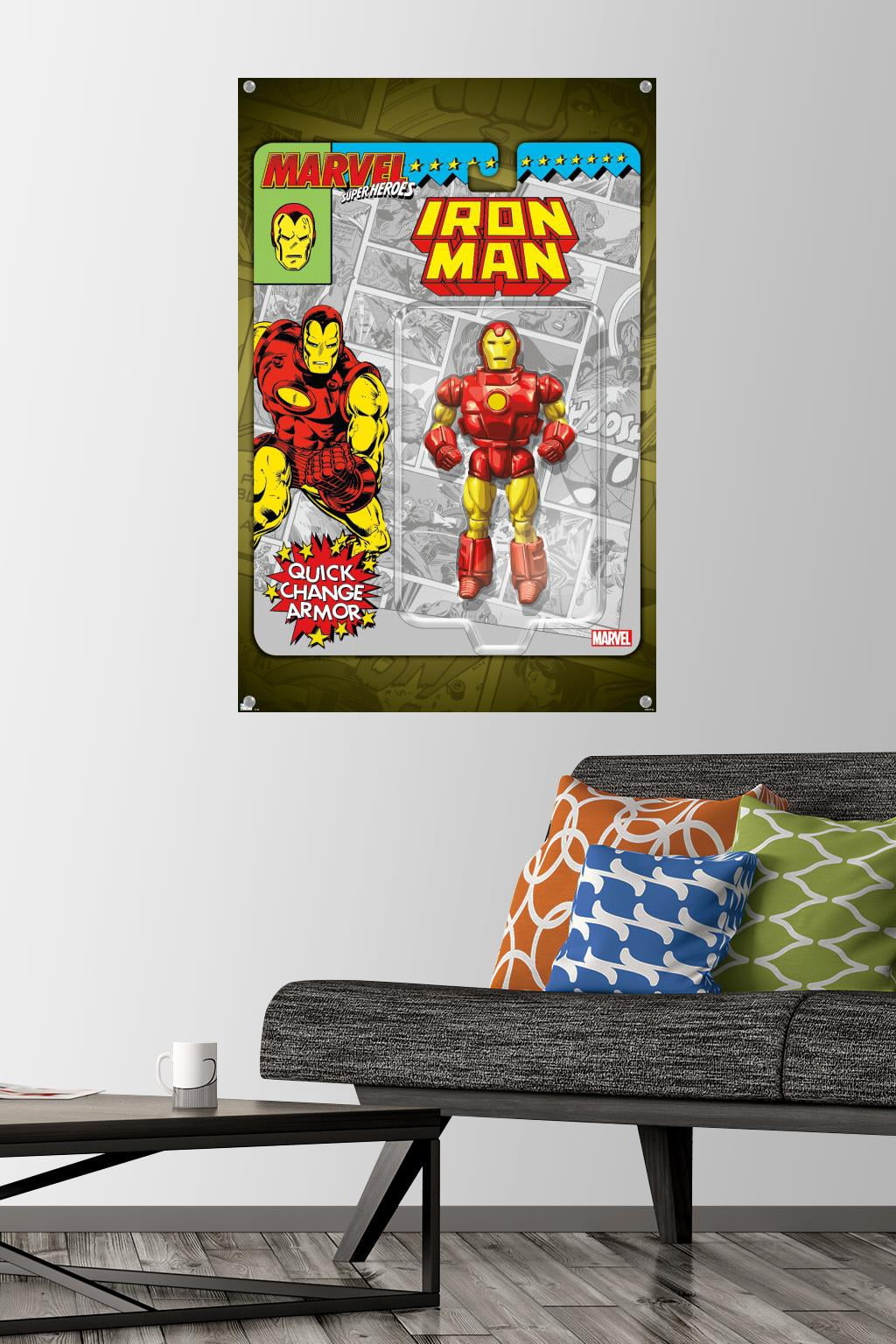 Marvel Toy Vault - Iron Man Wall Poster with Pushpins, 22.375" x 34"
