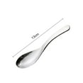 thumbnail image 7 of Stainless Steel Soup Spoon High Grade Burr-free Handle Rust-proof Table Dinner Spoon Comfortable Ladle Spoon for Home Kitchen, 7 of 7