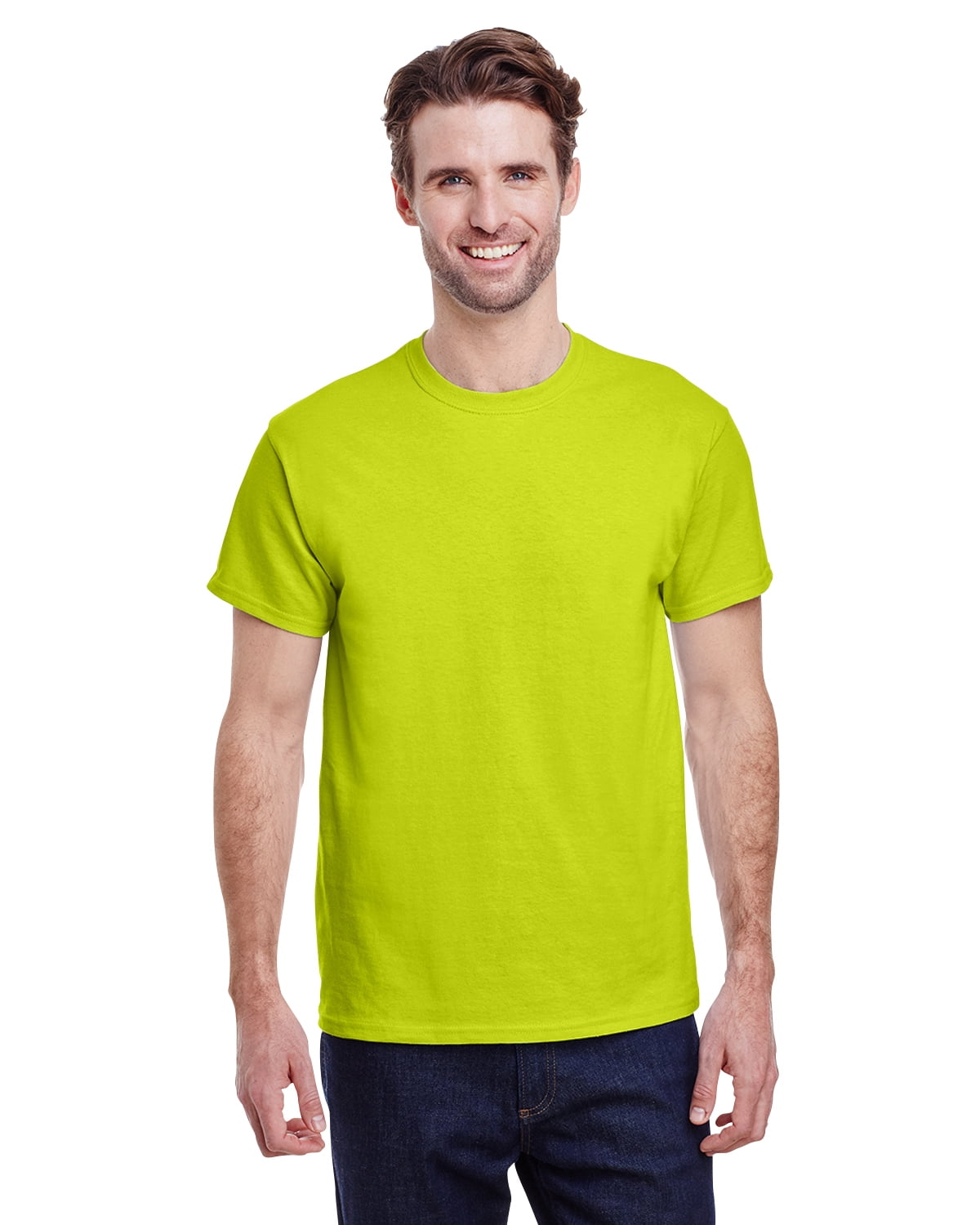 Gildan G200 Adult Ultra Cotton T-Shirt - Safety Green - XL