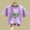 Purple, variant on Summer Short Sleeve T-Shirt For Boys Girls Children's Cute Love Heart Printed Tee Casual Round Neck Thin Cotton Top Black 3-4 Years