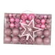 thumbnail image 3 of 101 piezas de adornos de bolas navideñas colgantes ligeros para manualidades con forma de estrella en la parte superior del árbol Rosa, 3 of 7