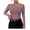 Purple, variant on OSOLU Solid Color Women Long Sleeve Slim Knit Tops With Asymmetrical Neckline Shirts Relaxed Fit Dailywear