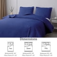 thumbnail image 6 of Jessy Home Queen/Full Size Navy Quilts Floral Microfiber Bedspread Coverlet Set, 6 of 7
