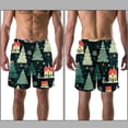 thumbnail image 3 of luoweisi Men's Beach Shorts Quick Dry Swim Trunks with Mesh Lining Christmas Tree 2XL, 3 of 5