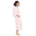 thumbnail image 4 of TexereSilk Women's Luxury Terry Cloth Bathrobe - Soft Modal & Organic Cotton (Barely Pink, Small/Medium), 4 of 6