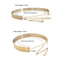 thumbnail image 5 of Eoperou Adjustable Long All-matched Waist Chain Metal Plate Chain Wide Women Belt Clothes Ornament, 5 of 8