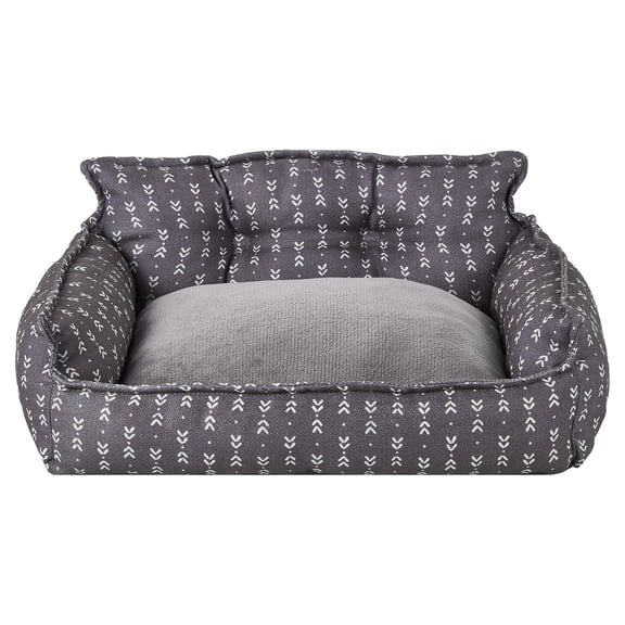 Vibrant Life Small Lounger Pet Bed, Gray, 21" x 17"