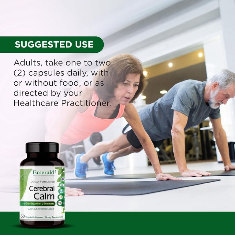 Emerald Labs - Cerebral Calm - 60 Vegetable Capsules - Walmart.com