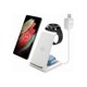 thumbnail image 1 of wonima44 Wireless Charger,3 in 1 Qi-Certified Portable Fast Wireless Charging Station for Samsung Serise S20/Note 10/S9/S8 Samsung Galaxy Watch (with Power Adapter) White, 1 of 1