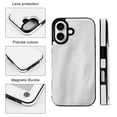 thumbnail image 3 of Compatible with iPhone 11 12 13 mini 14 15 16 Pro Max Plus Wallet Case with Card Holder, PU Leather Kickstand Card Slots Case ( White Leather Texture, iPhone 12), 3 of 7