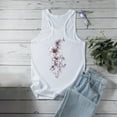 thumbnail image 4 of Gym Tops for Women Active Workout Tank Top Sleeveless Yoga Fitness Shirts Summer Back Printed Scoop Neck Vests Racerback Sports Running Top Sportswear Womens Activewear Sleeveless Tops, 4 of 6