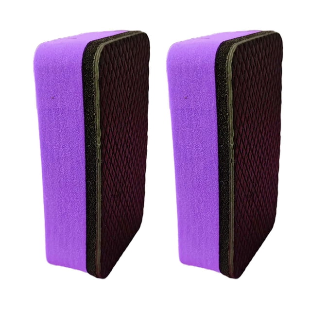 2 piezas de bloques de limpieza para automóviles, paño de arcilla para automóviles, almohadillas de lavado resistentes al desgaste y eficaces, toallas Púrpura