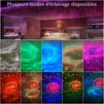 thumbnail image 2 of Proyector de cielo estrellado LED con luz nocturna, lámpara de proyección de olas del océano y galaxias con luces de colores, música Bluetooth y control remoto, regalo para habitación infantil y de b, 2 of 5