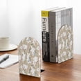 thumbnail image 5 of Picia Retro Bunny Flower Pattern Wood Bookends for Shelves,Non-slip Bookends, Heavy Duty Wooden Bookend Support,1 Pair, 5 of 8