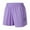 Purple B, variant on Taqqpue Shorts for Women Plus Size Loose Fit Gingham Plaid Elastic Waist High Waisted Shorts Casual Summer Cotton Pajama Lounge Sleep Shorts Beach Bottoms Womens Boxer Shorts