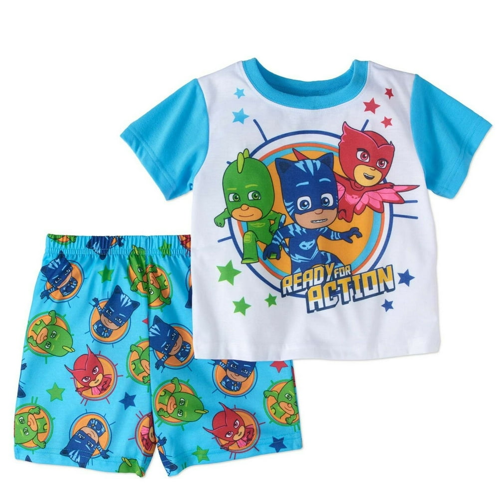 PJ Masks PJ Masks 2 PC Short Sleeve Pajama Set Boy Size 5T Walmart