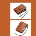 thumbnail image 4 of Mens Wallet Cowhide Leather Wallet Credit Card with id window Holder RFID Bifold Brown, 4 of 8