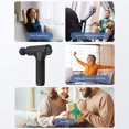 thumbnail image 2 of Masajeador Muscular De Mano Ajustable De 30 Velocidades, Masajeador De Fascia Con 10 Cabezales De Masajeador, Dispositivo De Masaje Portátil Eigraketly CE008455-02, 2 of 6