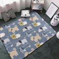 Non Slip Indoor Outdoor RugCute Dog Sleep Puppy Washable Rugs for