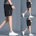 thumbnail image 2 of Aellinatey Men Sport Shorts Summer Sportswear Jogging Short Pants Gym Running Shorts, 2 of 11