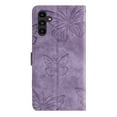 thumbnail image 2 of Compatible with Samsung Galaxy A54 5G Embossed Butterfly Case with Wallet and Kickstand Cover, 2 of 5